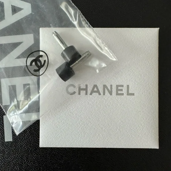 Black Chanel Interlocking CC Logo Mules with Faux Pearl and Snake Accents - Picture 9 of 9